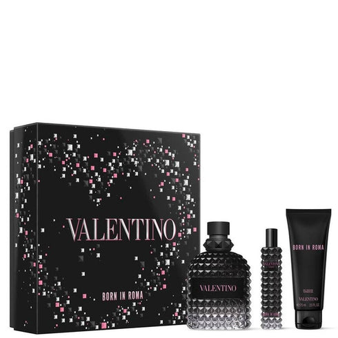 Valentino Born in Roma Uomo Gift Set 100ml EDT + 15ml EDT + 75ml Shower Gel